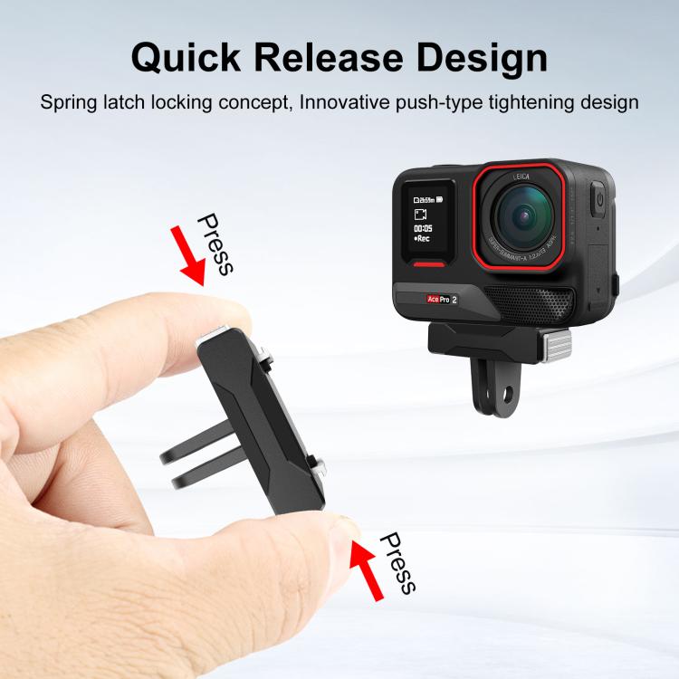 Soporte de base magnética de liberación rápida PULUZ para Insta360 X5 / Ace / Ace Pro