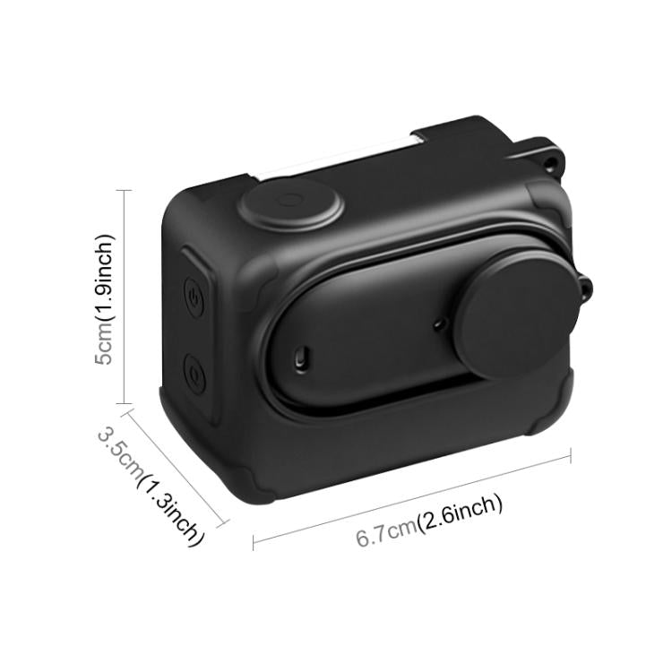 Funda de silicona con tapa de lente y correa para la caja de carga de la cámara Insta360 GO 3S PULUZ., For Insta360 GO 3S