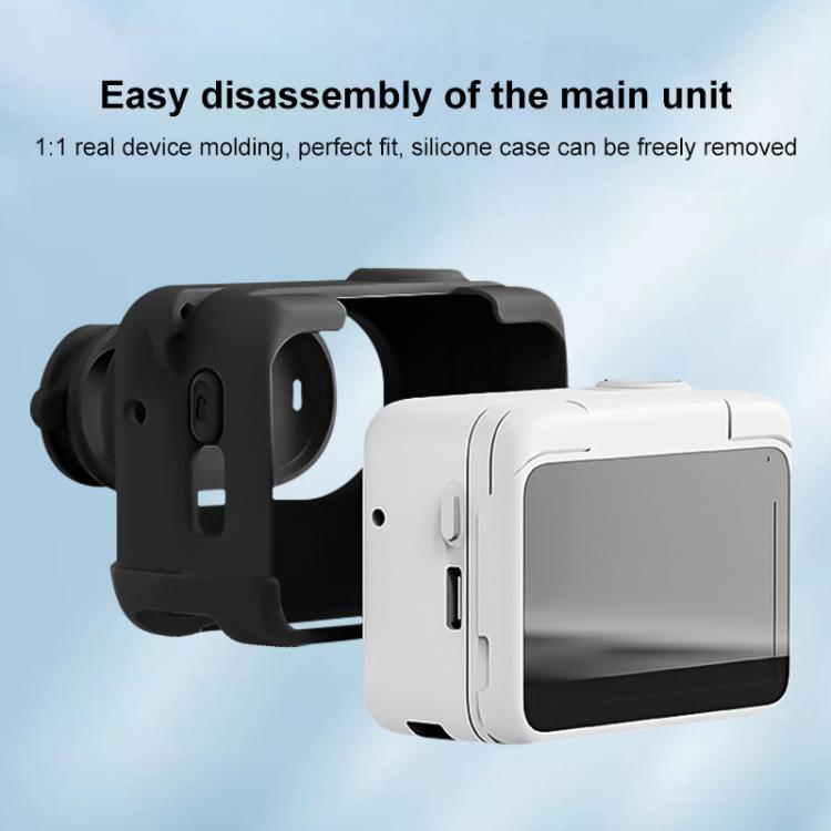 Funda de silicona con tapa de lente y correa para la caja de carga de la cámara Insta360 GO 3S PULUZ., For Insta360 GO 3S
