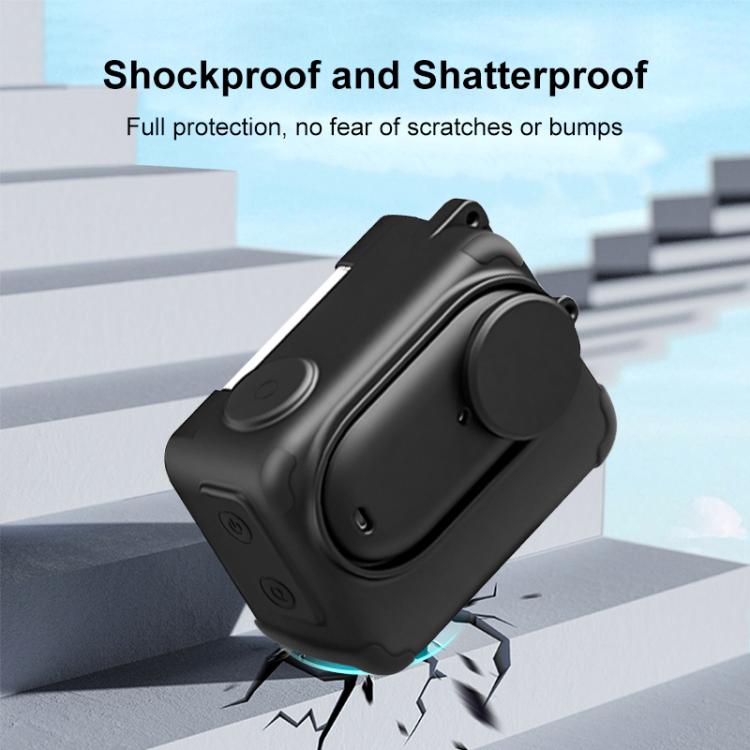 Funda de silicona con tapa de lente y correa para la caja de carga de la cámara Insta360 GO 3S PULUZ., For Insta360 GO 3S