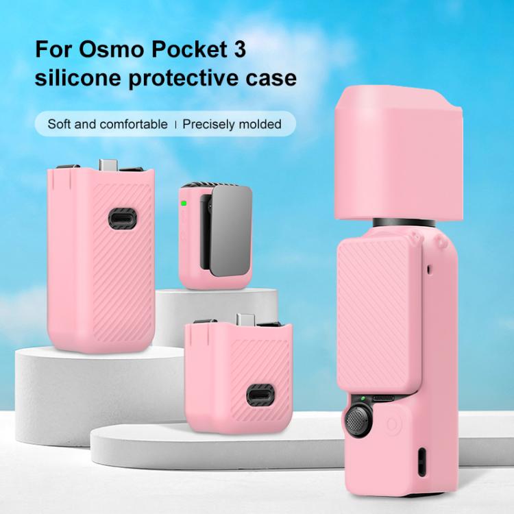 Funda de silicona TPU PULUZ 6 en 1 para cuerpo, lente, mango, pantalla y micrófono, para DJI OSMO Pocket 3