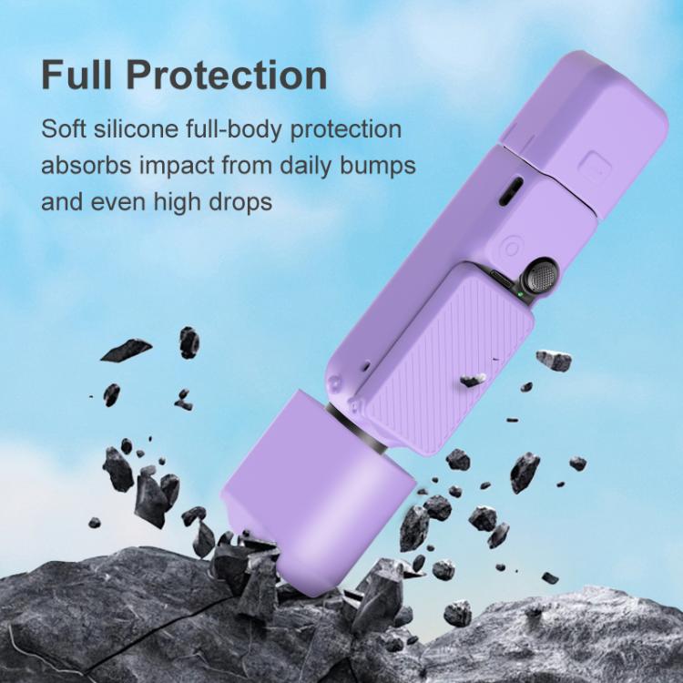 Funda de silicona TPU PULUZ 6 en 1 para cuerpo, lente, mango, pantalla y micrófono, para DJI OSMO Pocket 3