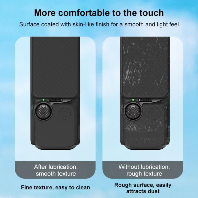 Funda de silicona TPU PULUZ 6 en 1 para cuerpo, lente, mango, pantalla y micrófono, para DJI OSMO Pocket 3
