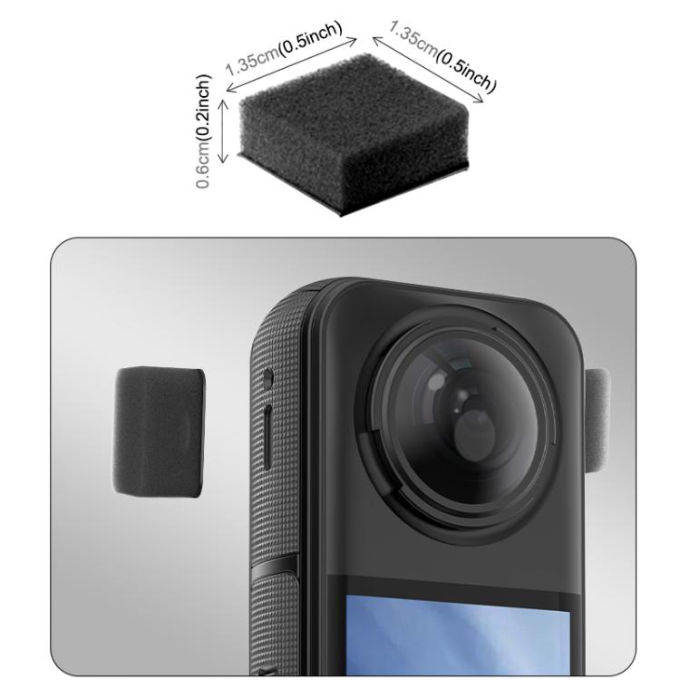 Junta de espuma para reducción de ruido del parabrisas PULUZ (6 unidades) para Insta360 X5 / X4 / X3, For Insta360 X5 / X4 / X3