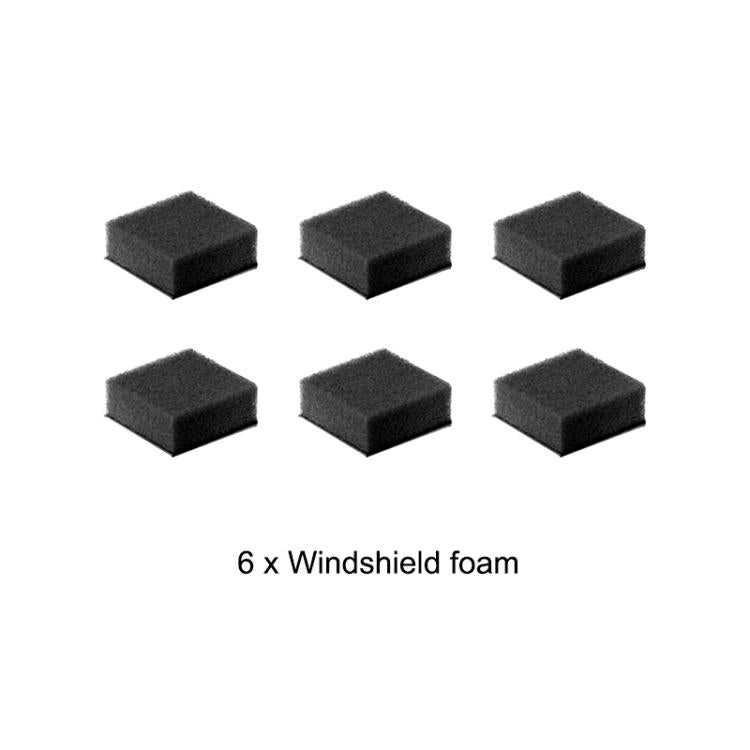 Junta de espuma para reducción de ruido del parabrisas PULUZ (6 unidades) para Insta360 X5 / X4 / X3, For Insta360 X5 / X4 / X3