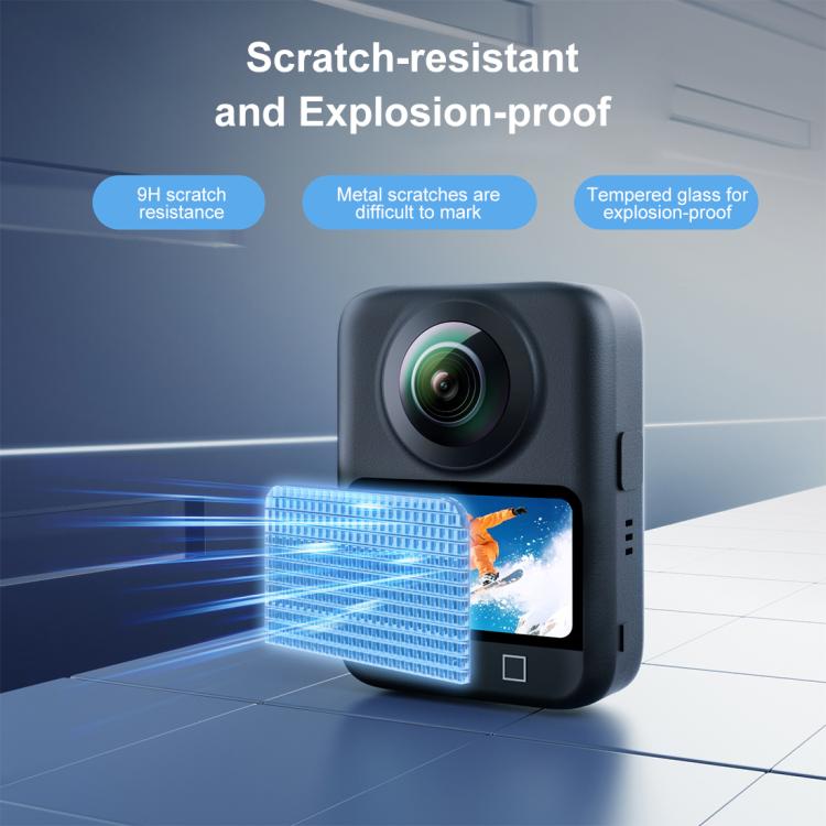 Protectores de pantalla de vidrio templado a prueba de explosiones PULUZ para DJI Osmo 360, Screen  Film