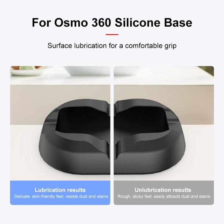 Soporte de base de silicona PULUZ para DJI Osmo 360, Desktop Silicone Base
