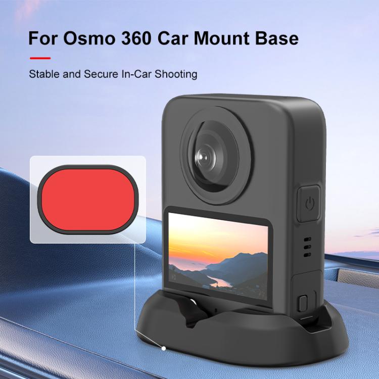 Soporte de base de silicona para coche PULUZ para DJI Osmo 360, Car Silicone Base