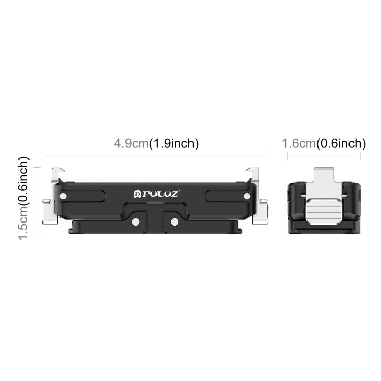 Soporte de base de liberación rápida magnético de aleación de aluminio PULUZ para Insta360 GO Ultra, For Insta360 GO Ultra Aluminum Alloy