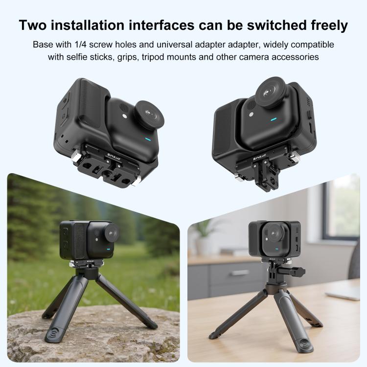 Soporte de base de liberación rápida magnético de aleación de aluminio PULUZ para Insta360 GO Ultra, For Insta360 GO Ultra Aluminum Alloy