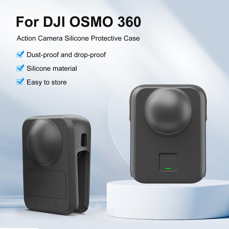 Funda de silicona para el cuerpo y la lente de la cámara DJI Osmo 360 STARTRC (todo en uno), Body Lens Silicone Cover