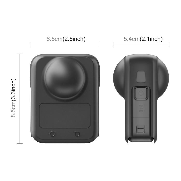 Funda de silicona para el cuerpo y la lente de la cámara DJI Osmo 360 STARTRC (todo en uno), Body Lens Silicone Cover