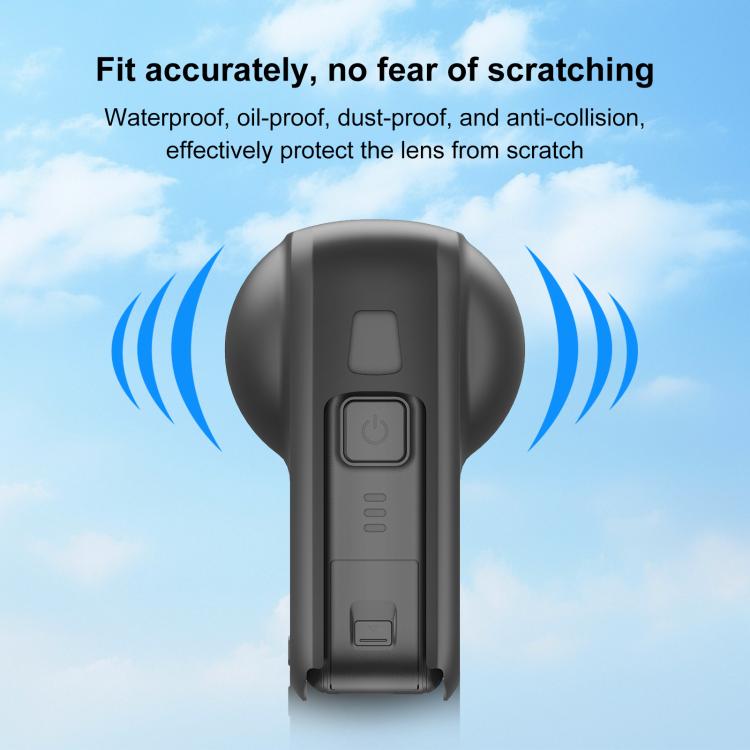 Funda de silicona para el cuerpo y la lente de la cámara DJI Osmo 360 STARTRC (todo en uno), Body Lens Silicone Cover