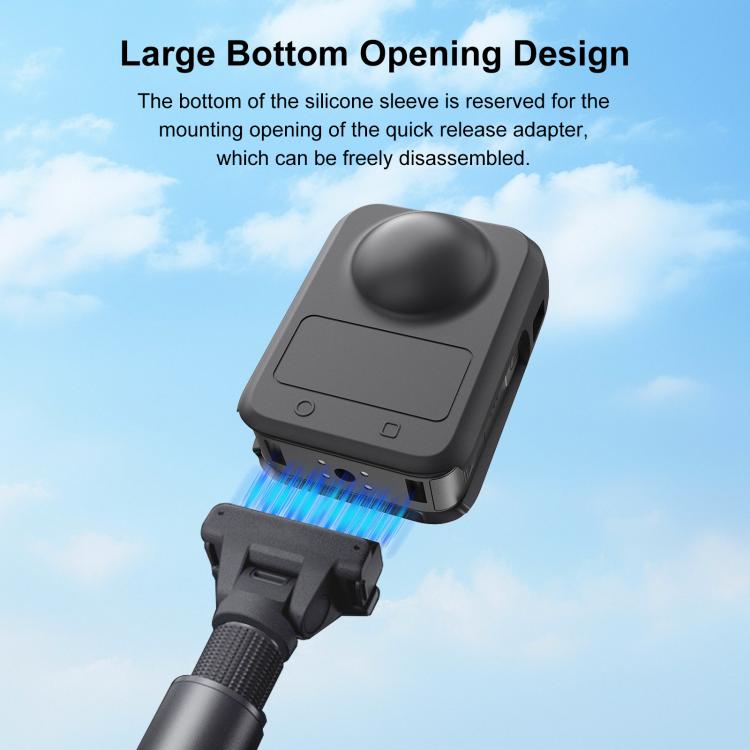 Funda de silicona para el cuerpo y la lente de la cámara DJI Osmo 360 STARTRC (todo en uno), Body Lens Silicone Cover