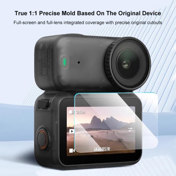 Protector de pantalla de vidrio templado PULUZ con película de hidrogel para lente para DJI Osmo Nano, For DJI Osmo Nano