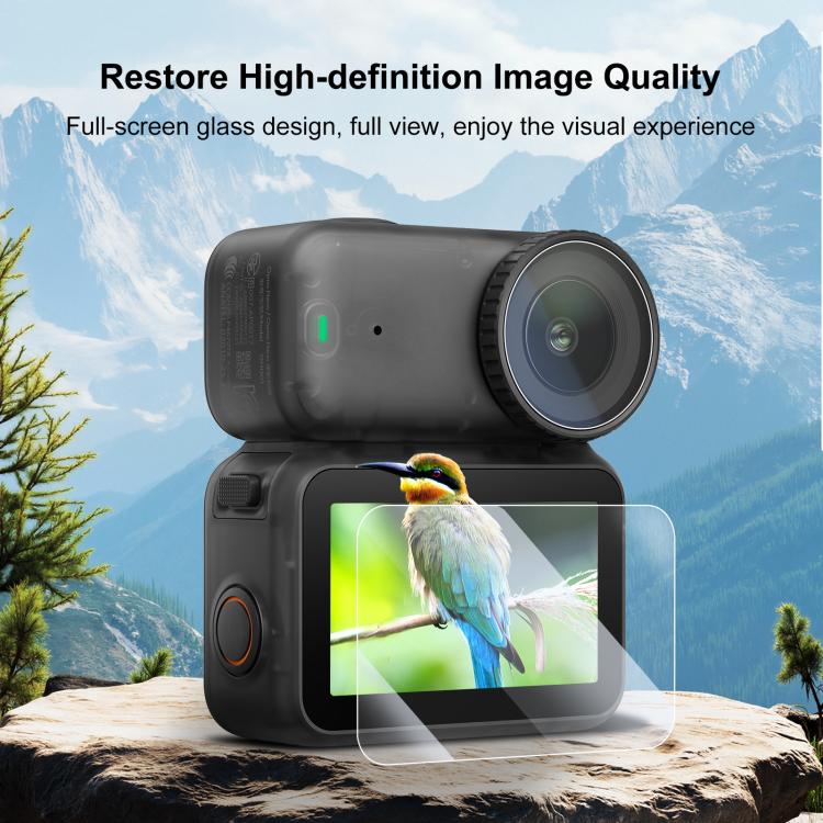 Protector de pantalla de vidrio templado PULUZ con película de hidrogel para lente para DJI Osmo Nano, For DJI Osmo Nano