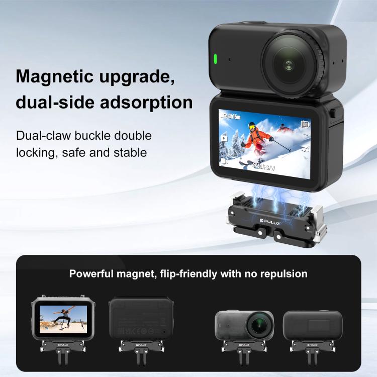 Base de montaje magnética de metal de liberación rápida PULUZ para DJI Osmo Nano