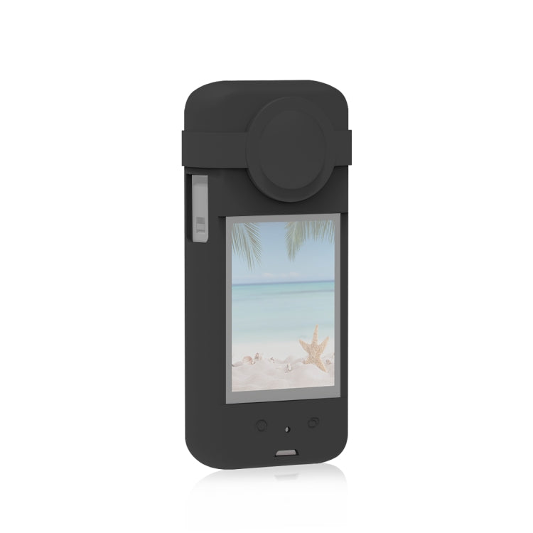Para Insta360 X3 PULUZ Funda protectora de silicona con cubierta de lente, Silicone Case(Black), Silicone Case(Blue), Silicone Case(Red)