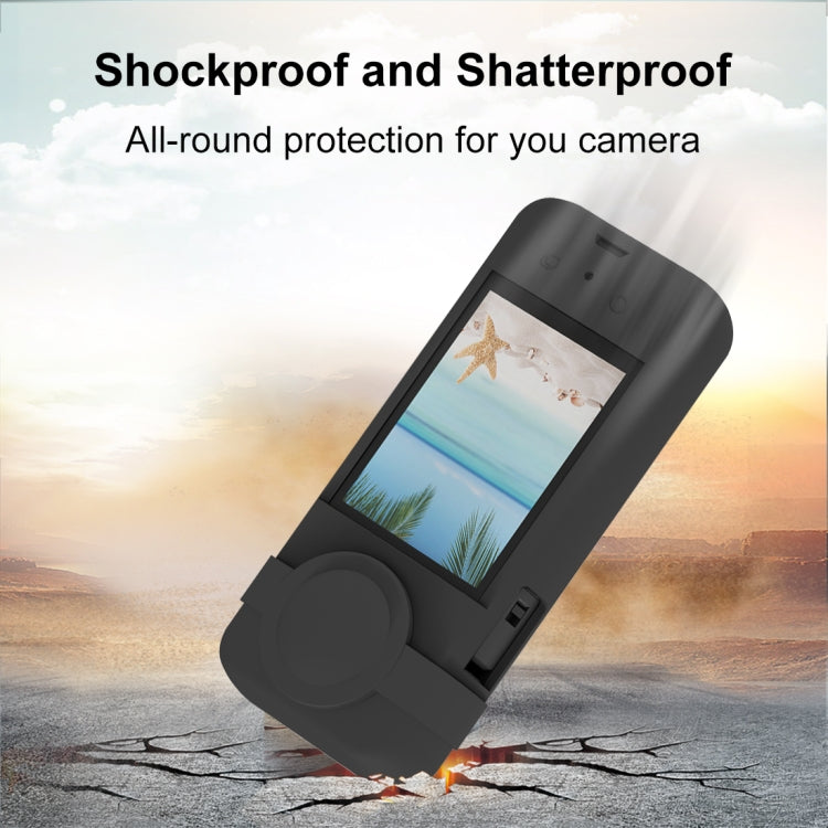 Para Insta360 X3 PULUZ Funda protectora de silicona con cubierta de lente, Silicone Case(Black), Silicone Case(Blue), Silicone Case(Red)