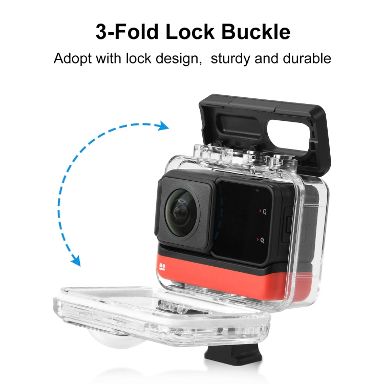 Para Insta360 One RS 360 Edition PULUZ 30m carcasa de buceo de profundidad subacuática carcasa impermeable, For Insta360 One RS 360 Edition Diving Case