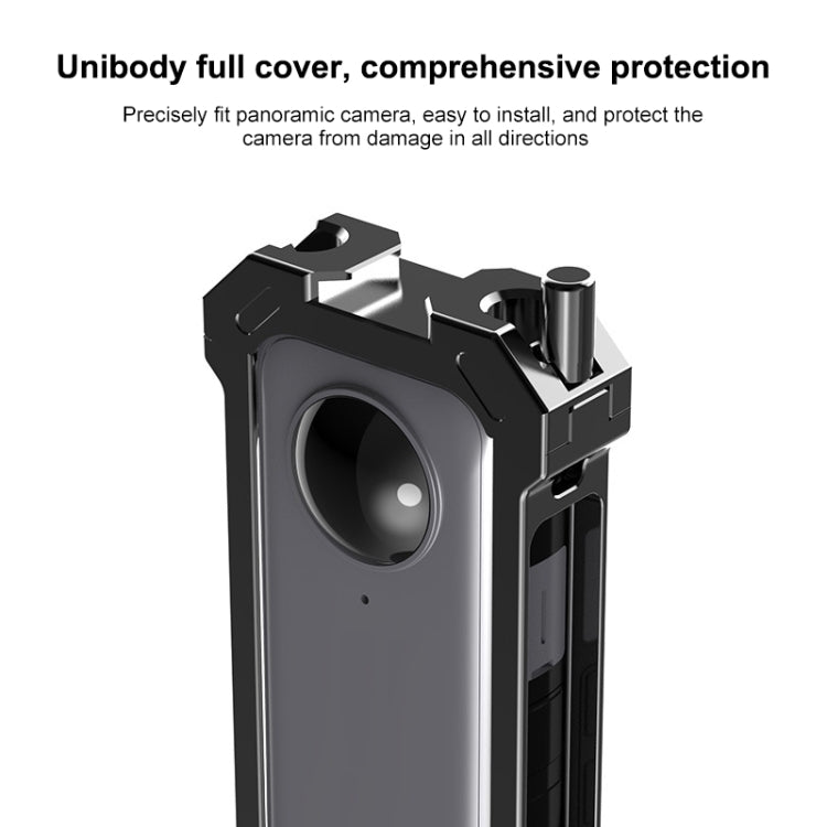 Para Insta360 X3 PULUZ Marco de carcasa de plataforma protectora de Metal con Base de zapata fría expandible y adaptador de trípode, Metal Cage US Stock, For Insta360 X3