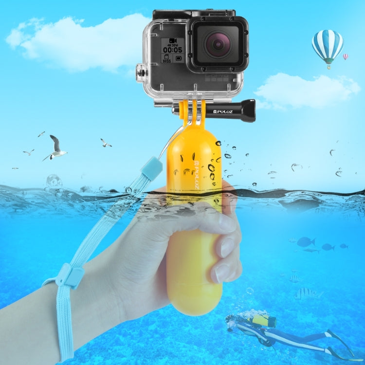 Mango flotante PULUZ Empuñadura Bobber con correa para GoPro Hero11 Black / HERO10 Black / HERO9 Black /HERO8 / HERO7 /6/5/5 Session /4 Session /4/3+ /3/2/1, Insta360 ONE R, DJI OsmoCámaras de acción y otras cámaras de acción, Bobber Hand Grip