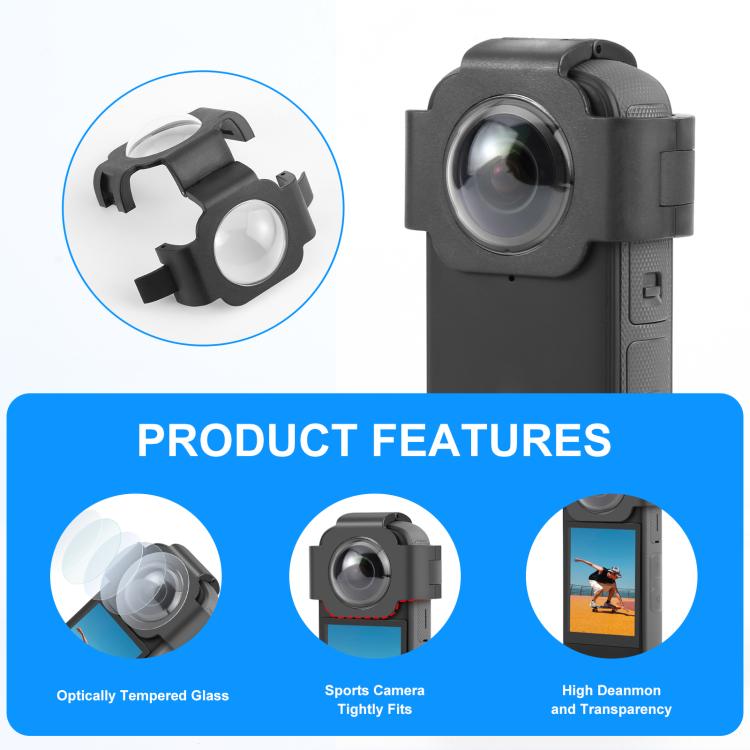 Para Insta360 X3 PULUZ cubierta protectora de lente, Lens Guard