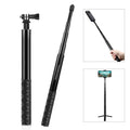 PULUZ Monopod de palo selfie de metal de 110 cm con base adaptadora invisible y tornillo para Insta360 One RS / X2 / X3, 110cm Monopod