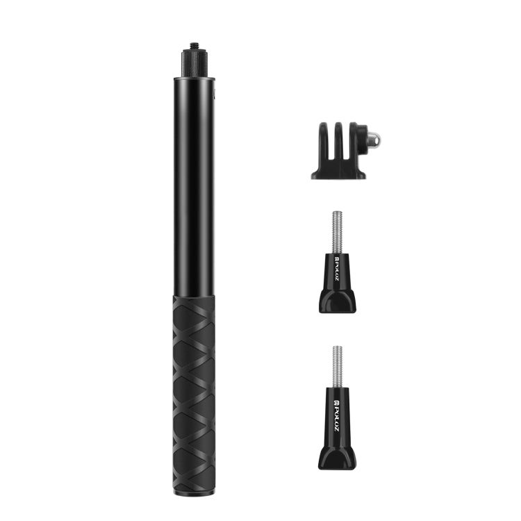 PULUZ Monopod de palo selfie de metal de 110 cm con base adaptadora invisible y tornillo para Insta360 One RS / X2 / X3, 110cm Monopod
