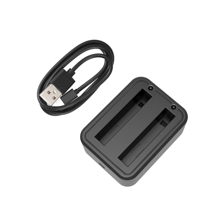 Para Insta360 X3 PULUZ Cargador de baterías duales USB con luz indicadora, Battery Charger