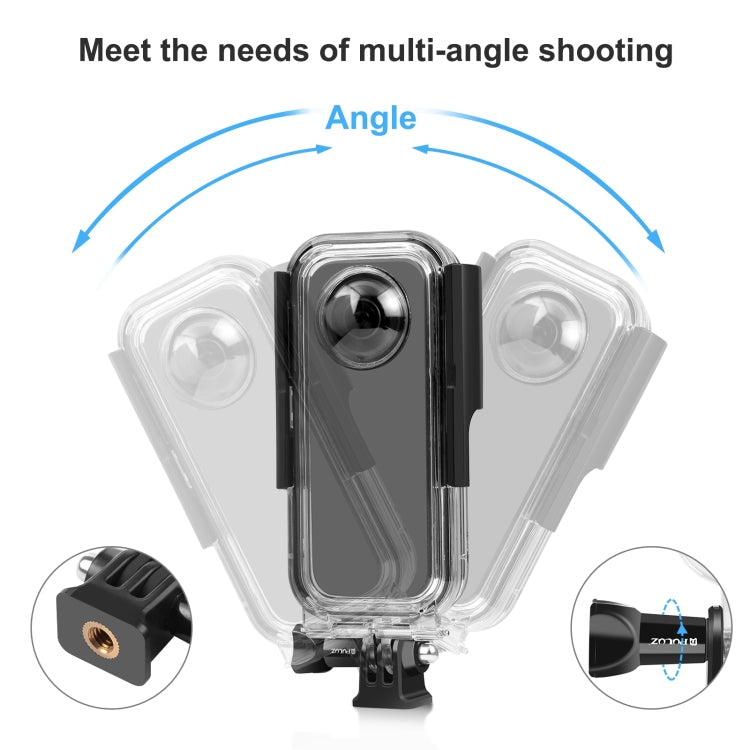 Para Insta360 X3 PULUZ 30m carcasa impermeable subacuática, 30m Waterproof Case