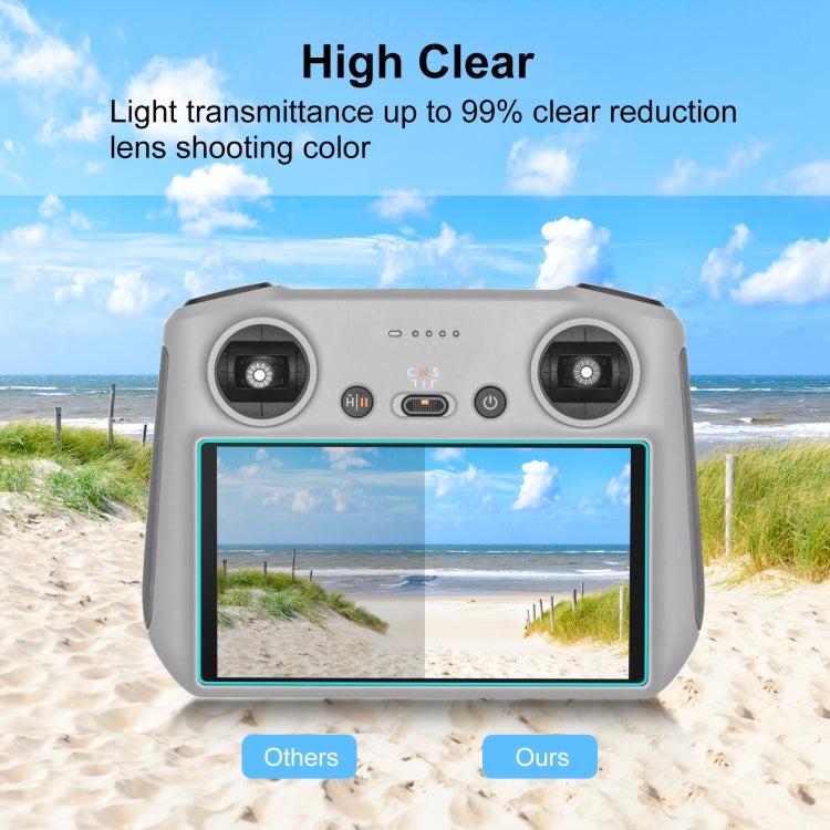 Para DJI Mini 3 Pro / Mavic 3 Classic PULUZ Pantalla de control remoto Película de vidrio templado, For DJI Mini 3 Pro / Mavic 3 Classic Remote Control