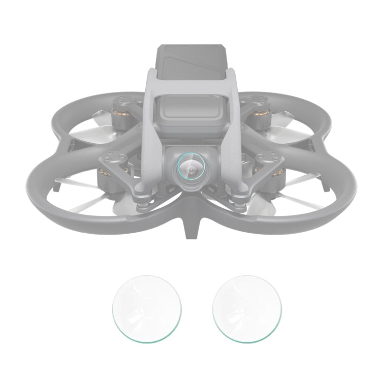 Para DJI Avata 2 uds PULUZ película de lente de Drone de vidrio templado, For DJI Avata