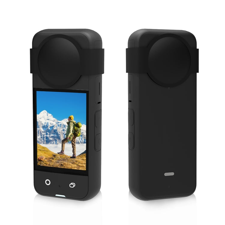 Para Insta360 X3 PULUZ lente de silicona cuerpo protector de lente cubierta protectora, Lens Cover