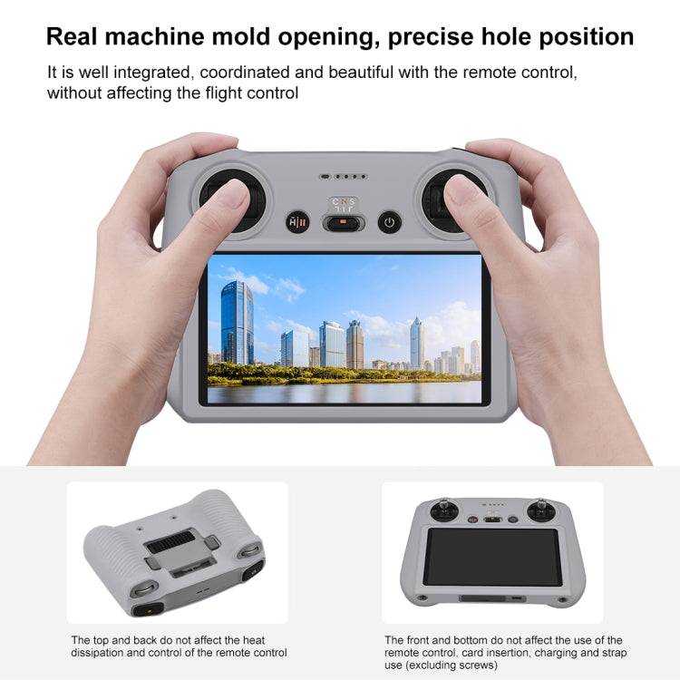 Para DJI Mini 3 Pro / DJI RC con pantalla PULUZ Funda protectora de silicona, For DJI Mini 3 Pro / DJI RC with Screen