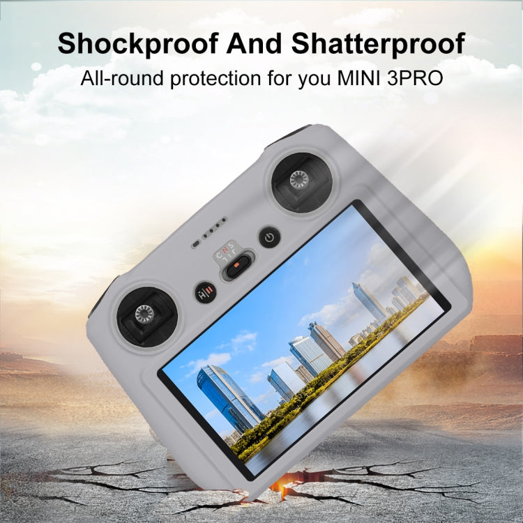 Para DJI Mini 3 Pro / DJI RC con pantalla PULUZ Funda protectora de silicona, For DJI Mini 3 Pro / DJI RC with Screen