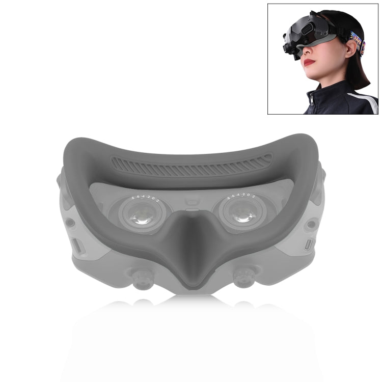 Para DJI Avata Goggles 2 PULUZ Flying Eye Mask Funda protectora de silicona, For DJI Avata Goggles 2