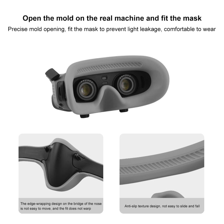 Para DJI Avata Goggles 2 PULUZ Flying Eye Mask Funda protectora de silicona, For DJI Avata Goggles 2