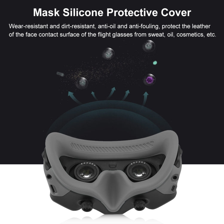 Para DJI Avata Goggles 2 PULUZ Flying Eye Mask Funda protectora de silicona, For DJI Avata Goggles 2