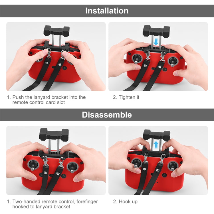 Funda de silicona PULUZ a prueba de golpes y antiarañazos con correa para el cuello para DJI Mini 3 / 3 Pro / Mavic 3 / Air 2S / Mini 2 Control remoto, For DJI Mini 3 / 3 Pro / Mavic 3 / Air 2S / Mini 2 Remote Control with Neck Strap