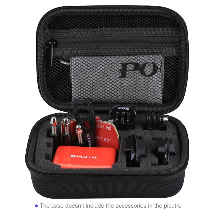 PULUZ Estuche de viaje y transporte impermeable para GoPro, DJI Osmo Action y otros accesorios de cámaras deportivas, tamaño pequeño: 16 cm x 12 cm x 7 cm, US Stock Black, UK Stock Black, For GoPro, Size: 16cm x 12cm x 7cm