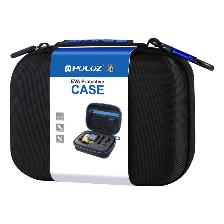 PULUZ Estuche de viaje y transporte impermeable para GoPro, DJI Osmo Action y otros accesorios de cámaras deportivas, tamaño pequeño: 16 cm x 12 cm x 7 cm, US Stock Black, UK Stock Black, For GoPro, Size: 16cm x 12cm x 7cm