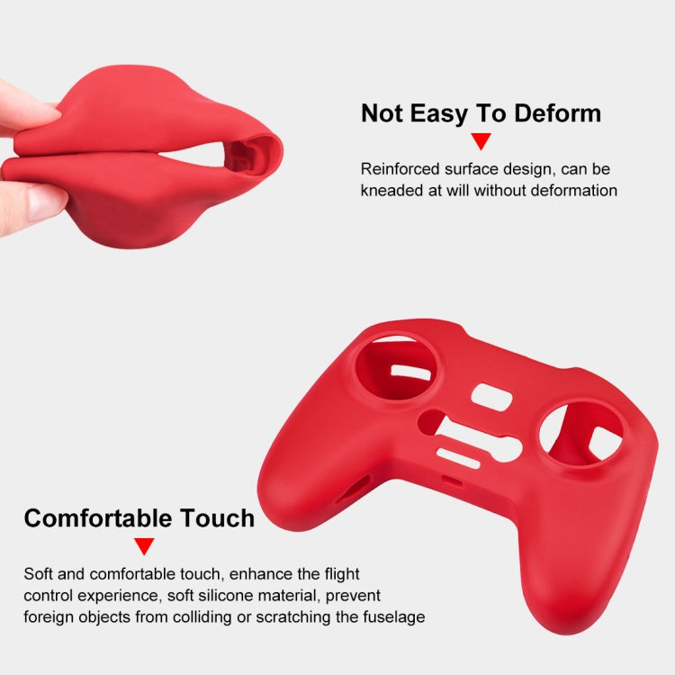 Para DJI FPV Combo Control remoto PULUZ Funda protectora de silicona con correa para el cuello, For DJI FPV Combo Remote Control with Neck Strap