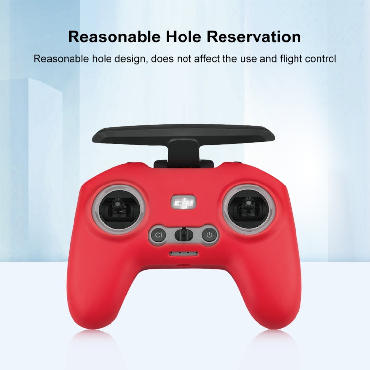 Para DJI FPV Combo Control remoto PULUZ Funda protectora de silicona con correa para el cuello, For DJI FPV Combo Remote Control with Neck Strap