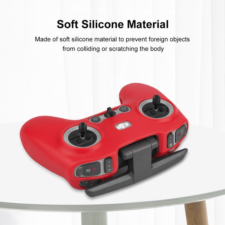 Para DJI FPV Combo Control remoto PULUZ Funda protectora de silicona con correa para el cuello, For DJI FPV Combo Remote Control with Neck Strap