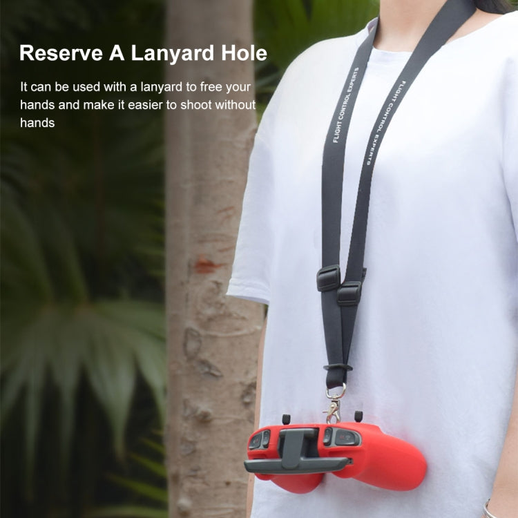 Para DJI FPV Combo Control remoto PULUZ Funda protectora de silicona con correa para el cuello, For DJI FPV Combo Remote Control with Neck Strap