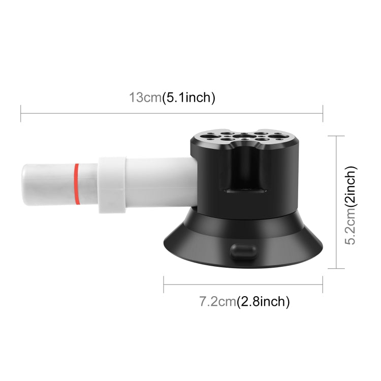 PULUZ 3 pulgadas Car Single Pump Ventosa Montaje de aleación de aluminio, Pump Suction Cup Mount