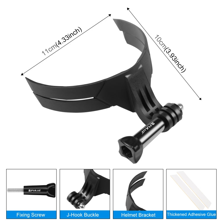 PULUZ Cámara de acción de flexión Casco de motocicleta Montura de barbilla, Helmet Chin Mount