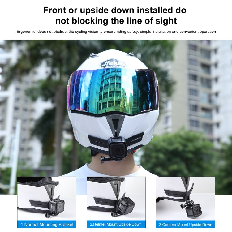 PULUZ Cámara de acción de flexión Casco de motocicleta Montura de barbilla, Helmet Chin Mount