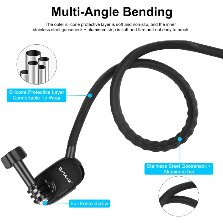 PULUZ Lazy Neck Bracket POV View Mount para cámaras de acción GoPro, POV View Mount